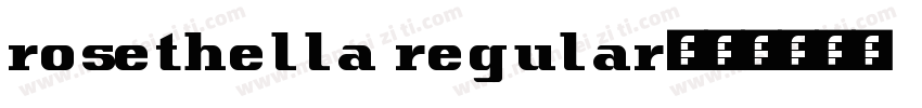 rosethella regular字体转换